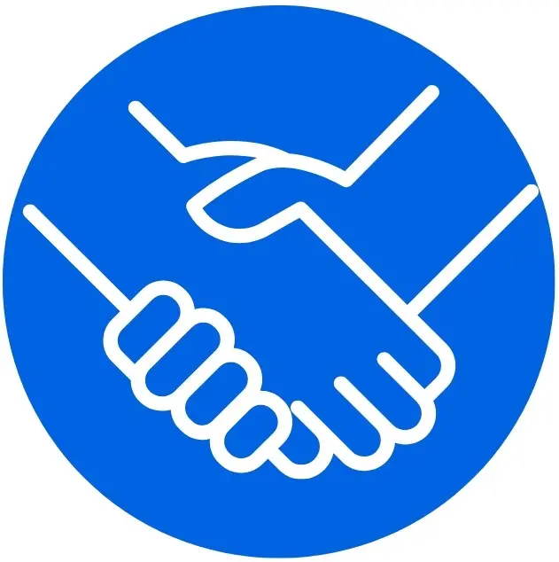 icono apretón de manos